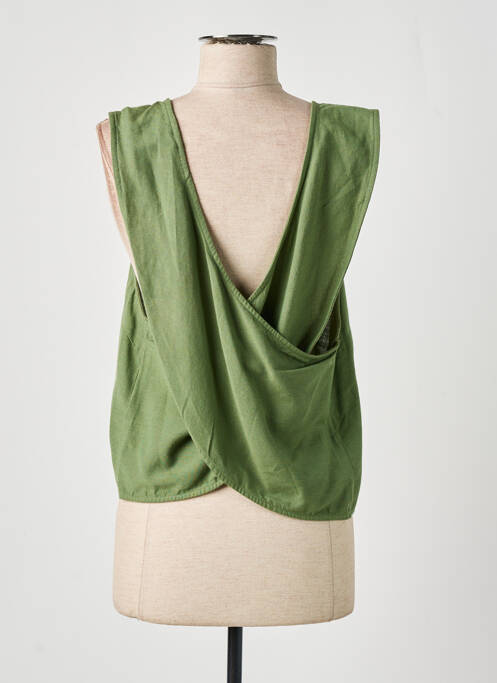 Top verde PIECES femeie