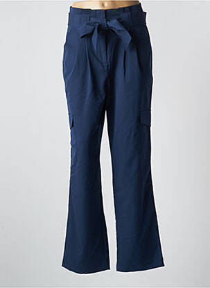 Pantalon drept elasticitate talie înaltă albastru Y.A.S femeie