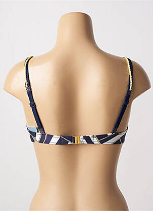 Sutien de costum de baie elasticitate sutien cupe întregi cu decolteu înalt albastru MARIE JO femeie