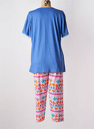 Pijama decolteu în v albastru ROSE POMME femeie