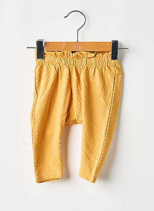 Pantalon slim talie înaltă talie elastică galben NAME IT fată