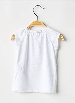 Tricou croială cambrată mâneci scurte alb NAME IT fată