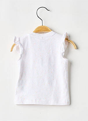 Tricou croială cambrată mâneci scurte alb NAME IT fată