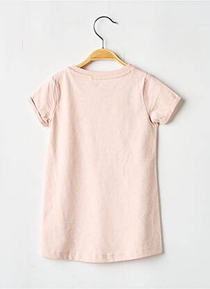 Tricou bio mâneci scurte roz NAME IT fată