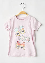 Tricou croială cambrată mâneci scurte violet NAME IT fille