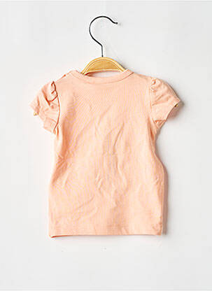 Tricou croială cambrată mâneci scurte portocalie NAME IT fată