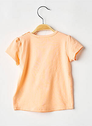 Tricou croială cambrată mâneci scurte portocalie NAME IT fată