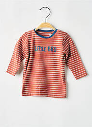 Tricou croială cambrată mâneci lungi maro NAME IT băiat