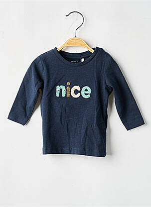 Tricou mâneci lungi mâneci lungi albastru NAME IT băiat