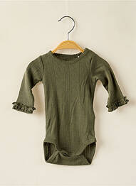 Body de lenjerie guler rotund verde NAME IT fille