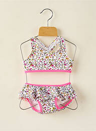 Costum de baie din două piese efect material satinat roz NAME IT fille