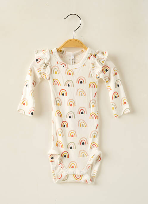 Body de lenjerie guler rotund bej NAME IT fille