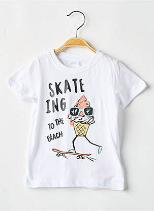 Tricou alb NAME IT băiat