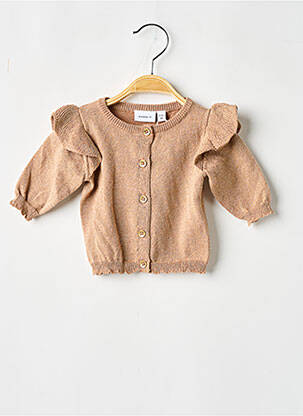 Vestă cu mâneci lungi bej NAME IT fată