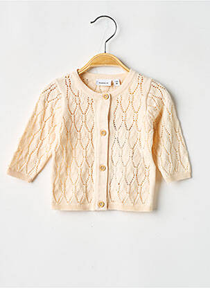 Vestă cu mâneci lungi bej NAME IT fată