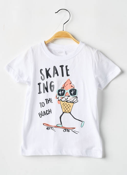 Tricou alb NAME IT băiat