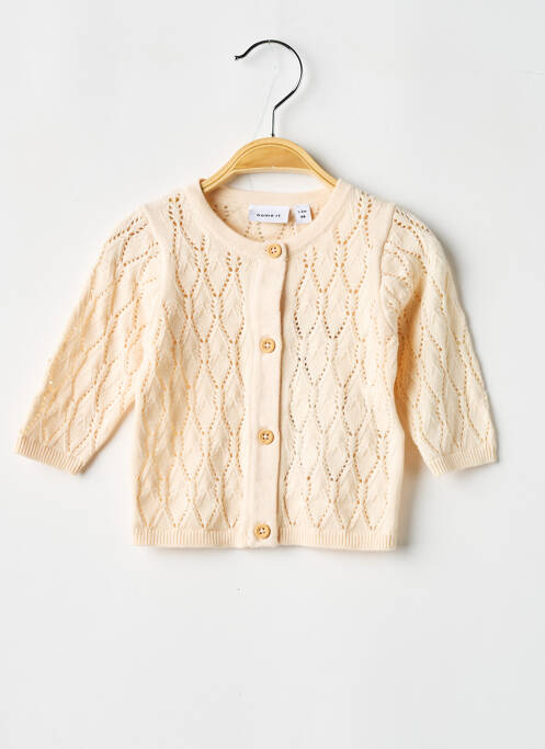 Vestă cu mâneci lungi bej NAME IT fată