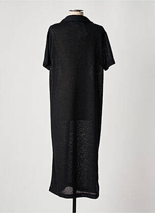 Rochie pulover croială dreaptă mâneci scurte negru B.YOUNG femeie