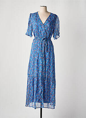 Rochie lungă albastru GRACE & MILA femeie