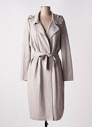 Trench buzunare fără glugă gri VERO MODA femeie