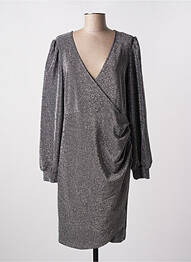 Rochie midi mâneci lungi mâneci lungi gri B.YOUNG femeie