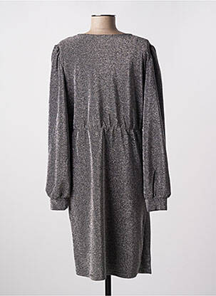 Rochie midi mâneci lungi mâneci lungi gri B.YOUNG femeie