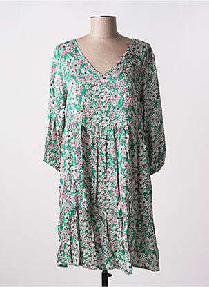 Rochie scurtă mâneci 3/4 mâneci 3/4 verde PAKO LITTO femeie