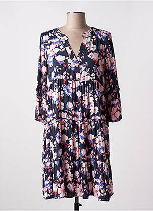 Rochie midi imprimeu floral mâneci 3/4 albastru VERO MODA femeie