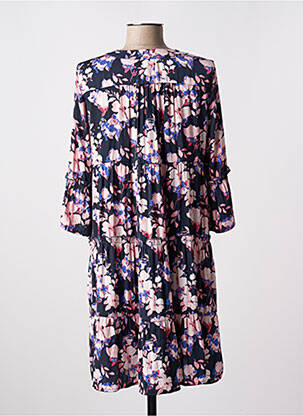 Rochie midi imprimeu floral mâneci 3/4 albastru VERO MODA femeie