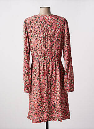 Rochie midi imprimeu fantezie mâneci lungi roz B.YOUNG femeie