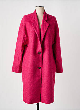 Palton lung croială dreaptă fără glugă roz ESPRIT femeie