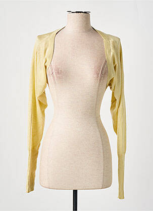 Bolero efect material satinat galben VERO MODA femeie