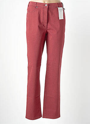 Blugi cu croială slim portocaliu ADELINA BY SCHEITER femeie