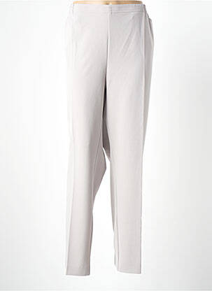 Pantalon drept țesătură crep talie înaltă gri ADELINA BY SCHEITER femeie