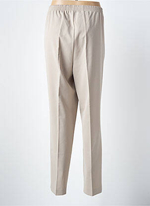 Pantalon drept țesătură crep talie înaltă bej ADELINA BY SCHEITER femeie