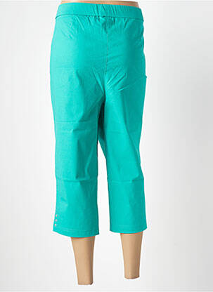Pantalon trei sferturi elasticitate mărime normală verde ADELINA BY SCHEITER femeie