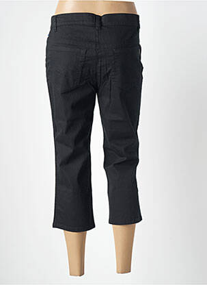 Pantalon trei sferturi elasticitate mărime normală negru ADELINA BY SCHEITER femme