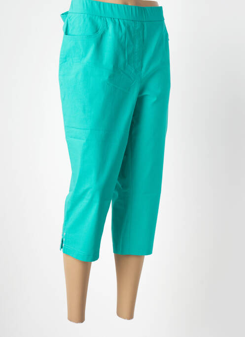 Pantalon trei sferturi verde ADELINA BY SCHEITER femeie
