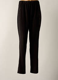 Pantalon drept elasticitate talie înaltă negru SPG WOMAN femme