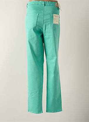 Pantalon slim țesătură poplin mărime normală verde STARK femeie