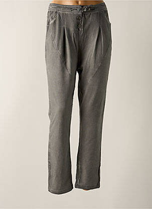 Pantalon drept elasticitate talie joasă gri SIMCLAN femeie