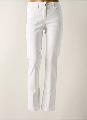 Pantalon slim alb BRANDTEX femeie
