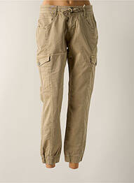 Pantalon cargo țesătură poplin mărime normală maro RED BUTTON femme