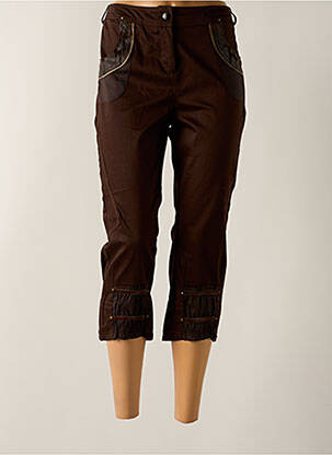 Pantalon trei sferturi maro CREATIVE BY femeie