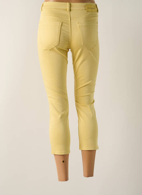 Pantalon trei sferturi elasticitate talie înaltă galben RED BUTTON femme