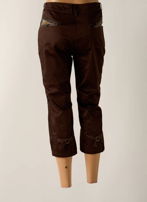 Pantalon trei sferturi maro CREATIVE BY femeie