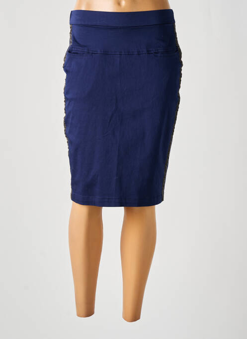 Fustă midi albastru SIGNATURE femeie