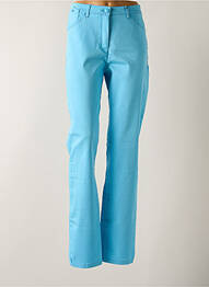 Pantalon slim talie înaltă talie înaltă albastru SBELT JEANS femeie