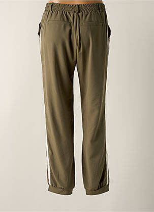 Pantalon drept țesătură crep mărime normală verde SIGNE NATURE femeie