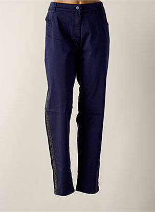 Pantalon drept albastru SIGNATURE femeie